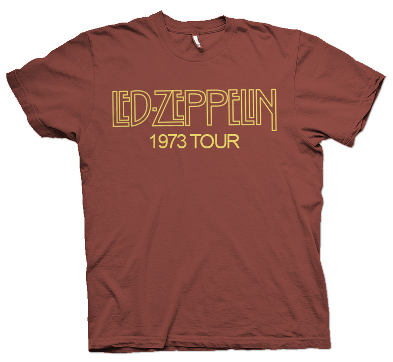 led zeplin tour shirts