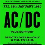 rare ac/dc concert poster