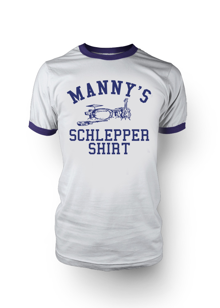 manny's music t shirt