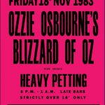 rare ozzy osbourne concert poster