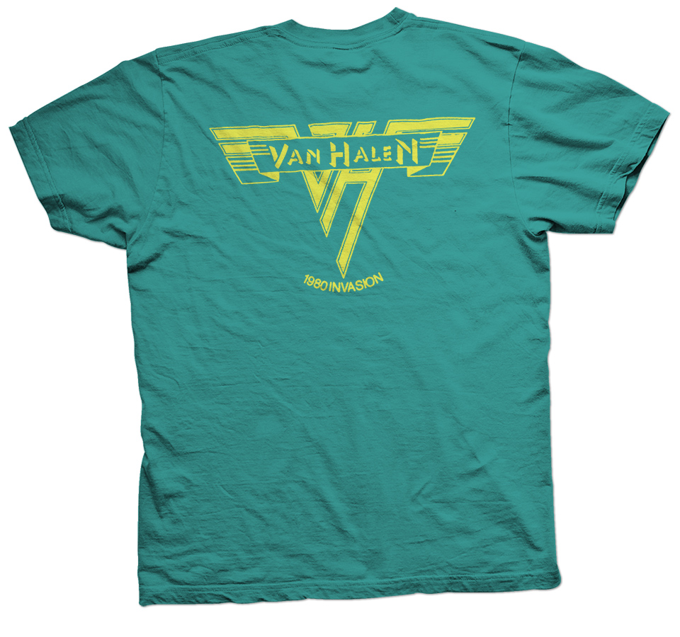 Van Halen 1980 Showco Crew Only T Shirt - Rare Rock N Roll Tour T Shirts